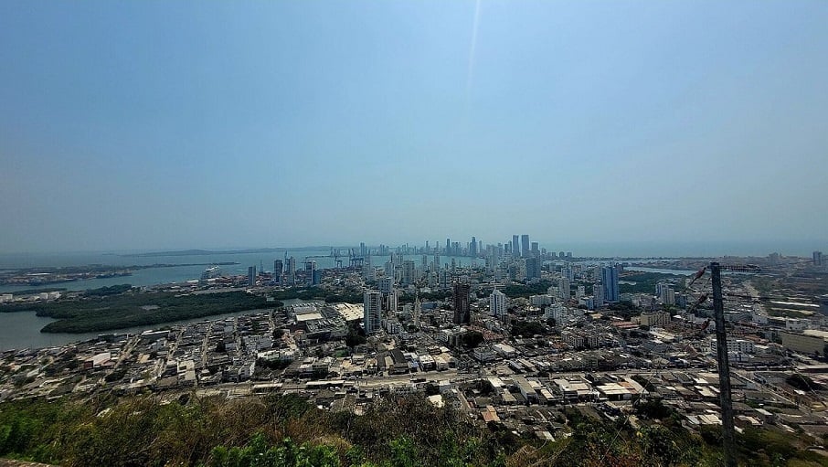 A vista do Convento Santa Cruz de La Popa, em Cartagena (Colômbia). Foto: TripAdvisor