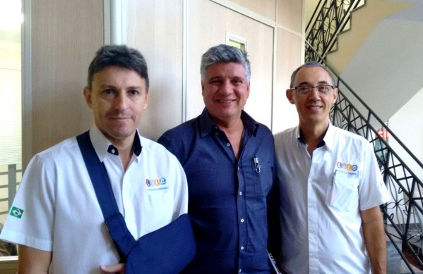 Oswado Zanguettin (Operações), Luis Eduardo Diaz (Comercial) e Alair Fragoso (Administrativo), diretores da Life Comunicações