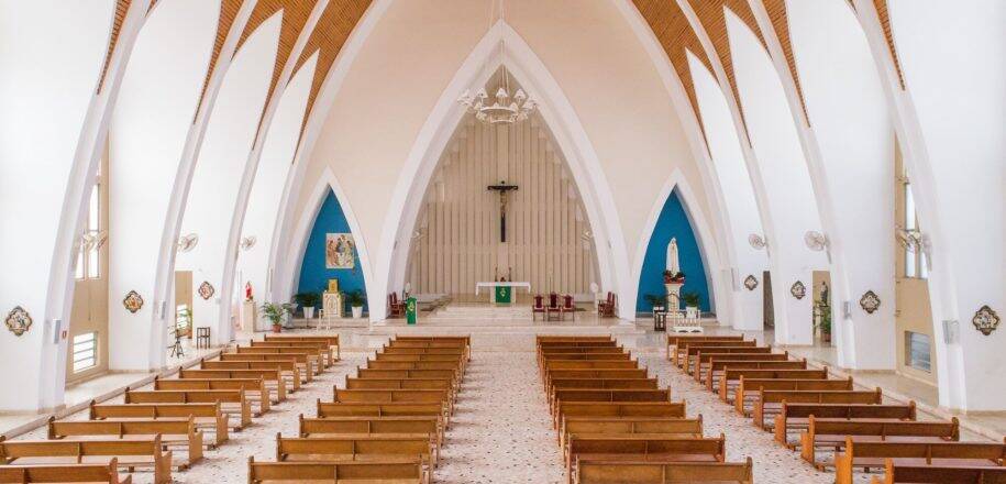 Interior do Santuário de Nossa Senhora de Fátima . Foto: Reprodução