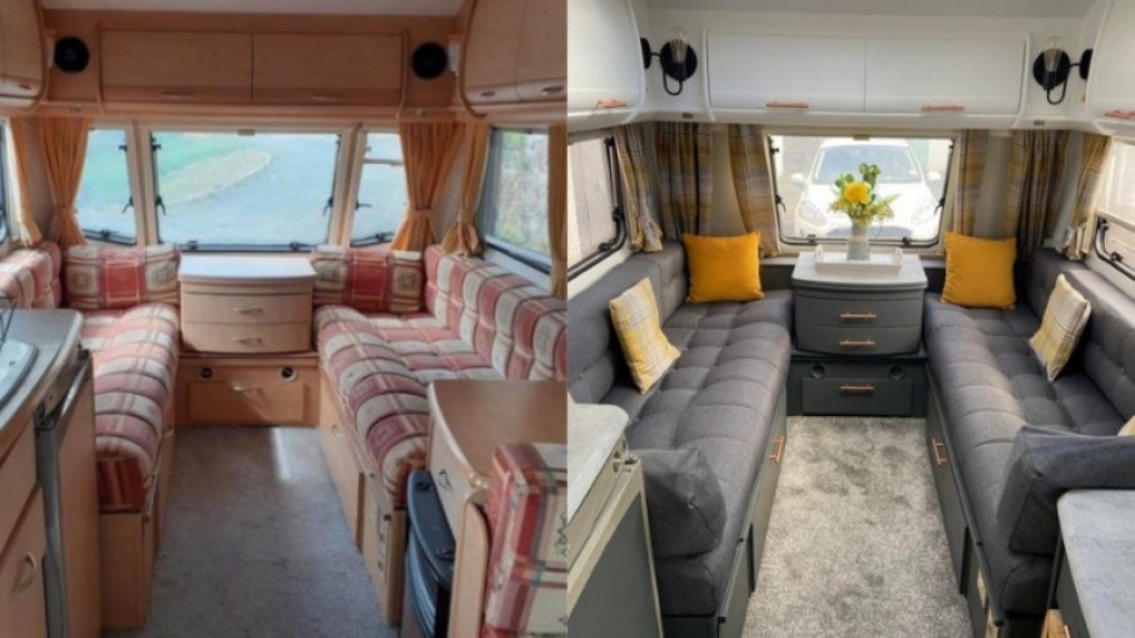 Família transforma van em motorhome com decoração aconchegante por R$3,3 mil