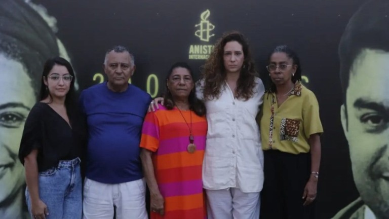 Fernando Frazão/Agência Brasil Família de Marielle Franco comemorou a prisão dos suspeitos de mandar matar a vereadora em 2018