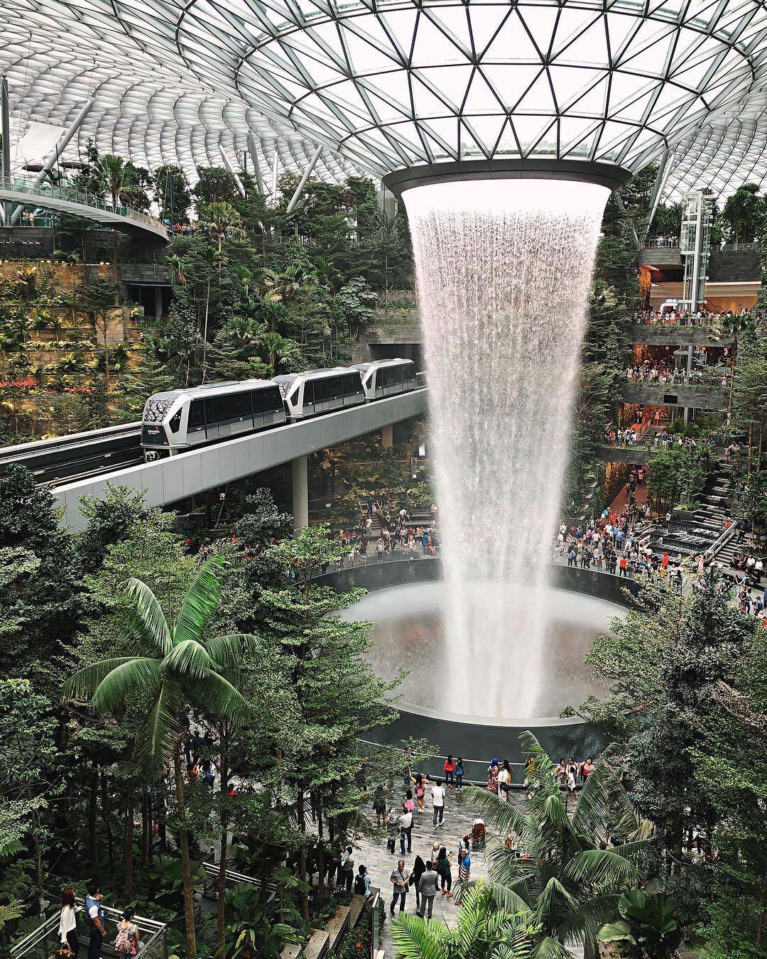 Jewel Changi Airport. Foto: Reprodução/Instagram/Shermainexk