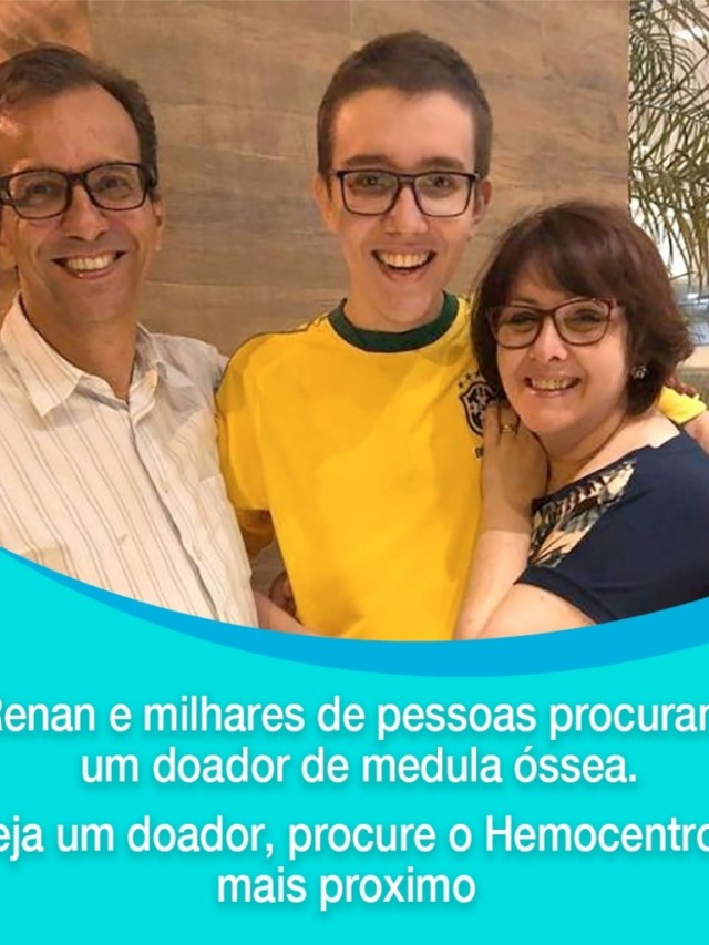Renan, 16, inspira doações de medula e mobiliza voluntários