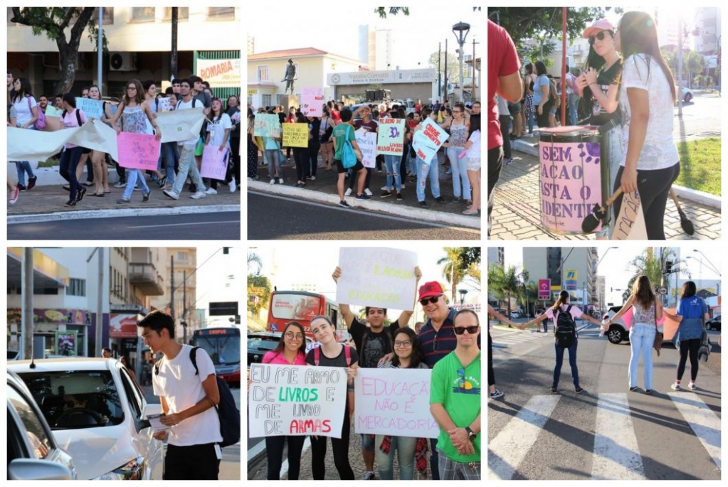 Marília e cidades da região engrossam protestos contra cortes na educação