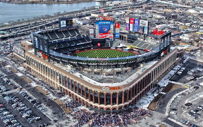 Citi Fields foi construído na área do Shea Stadium; antigo estádio virou estacionamento. Foto: Reprodução/Dicas de Nova York