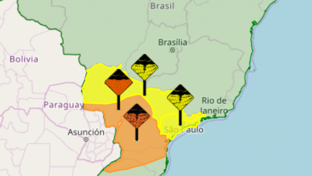 Meteorologia põe Marília em área de alerta para chuvas e ventos