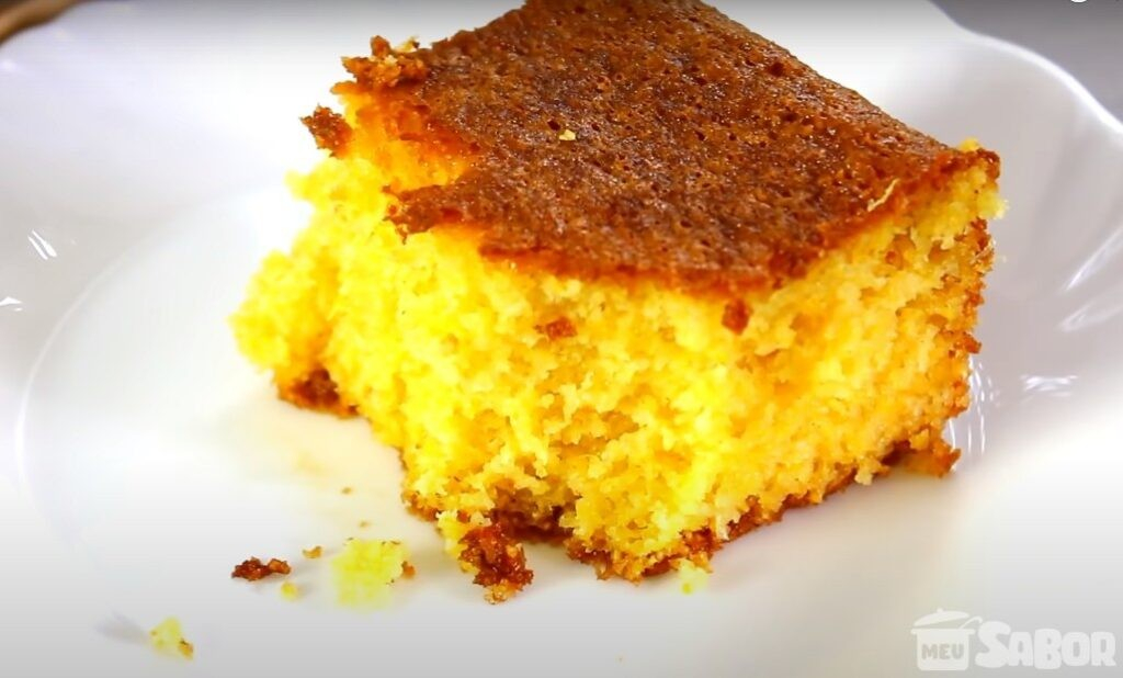 Bolo de milho verde muito gostoso, cheirinho maravilhoso!