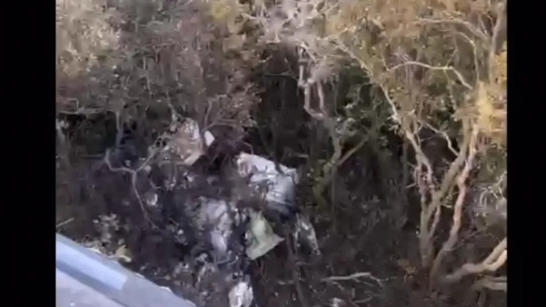 Reprodução/Polícia Militar de SP Buscas por piloto de avião que caiu na Serra do Japi são retomadas
