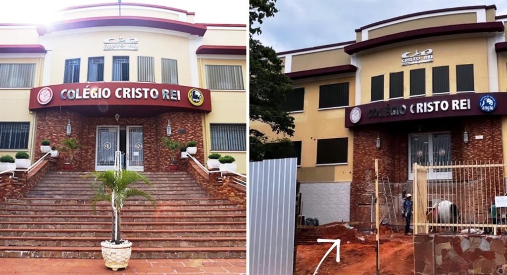 Obra remove escadaria do Cristo Rei e repercute entre ex-alunos; 'segurança e acessibilidade'