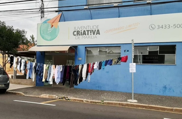 Juventude Criativa lança Varal Solidário para doar roupas em Marília
