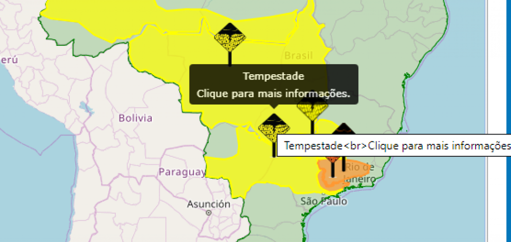 Meteorologia inclui Marília em alerta para risco de tempestade