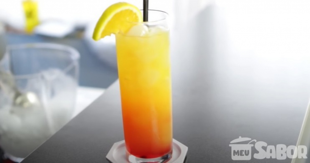 Drink para fazer nos finais de semana com os amigos, conheça essa delícia: Tequila Sunrise