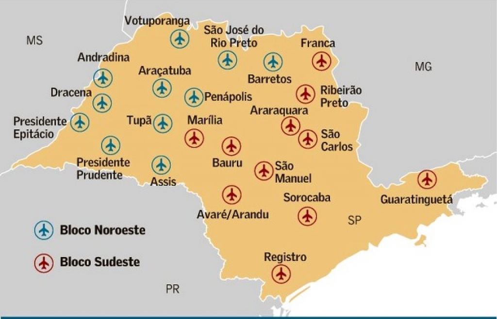 Governo faz nesta quinta leilão de 22 aeroportos do Estado, inclui Marília