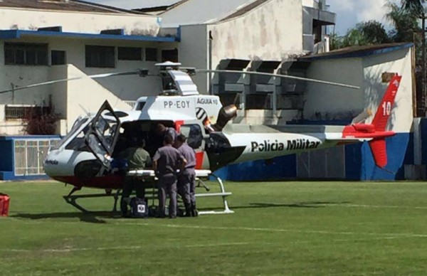 Gabriel chegou ao hospital de helicóptero após queimaduras – Divulgação