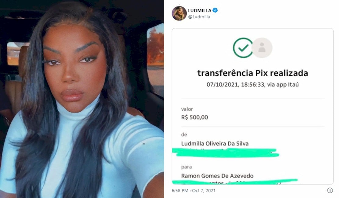 Generosa! Ludmilla dá R$500 para fã comprar gás de cozinha