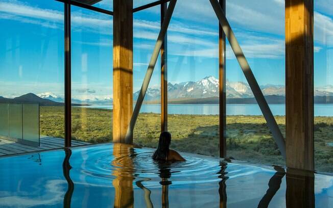 Piscina do hotel Tierra Patagonia