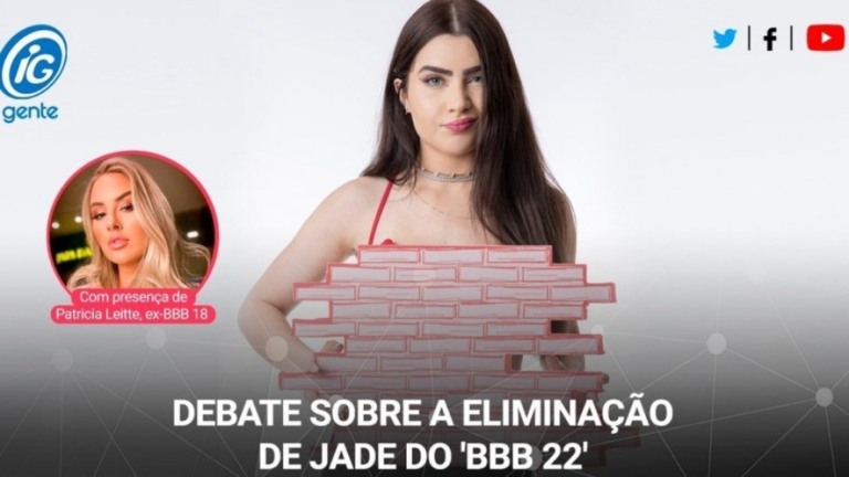 Ex-BBB Patrícia Leite comenta eliminação de Jade Picon em live com iG