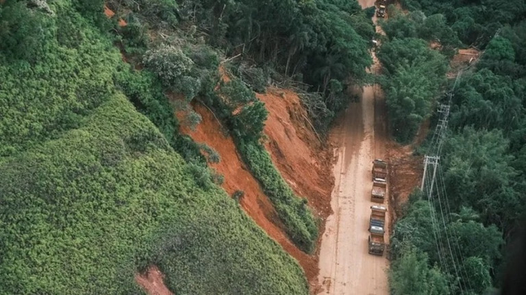 Último ponto de interdição total da Rio-Santos é liberado