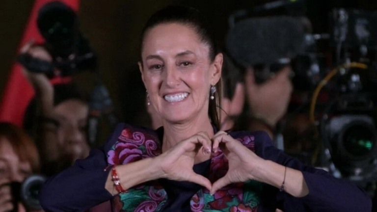 ESTADÃO CONTEÚDO Claudia Sheinbaum é eleita a 1ª presidente mulher da história do México