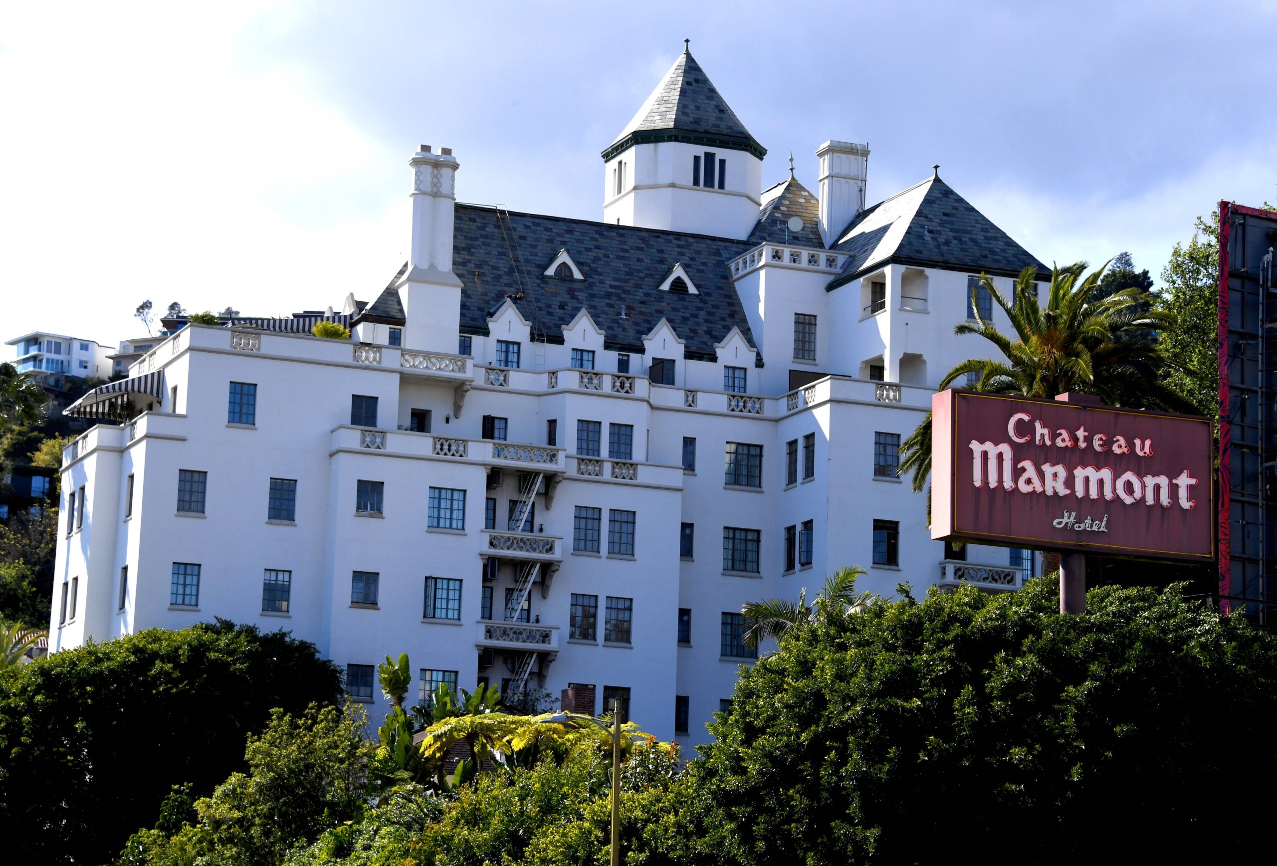 Chateau Marmont, em Los Angeles. Foto: Getty Images