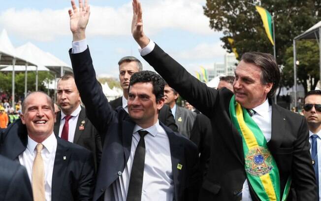 Sergio Moro e Jair Bolsonaro