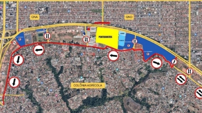 Agência Brasília Celebração de Pentecostes altera o trânsito em Taguatinga