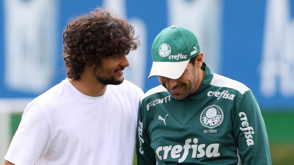 Gustavo Scarpa e Abel Ferreira | Foto: Cesar