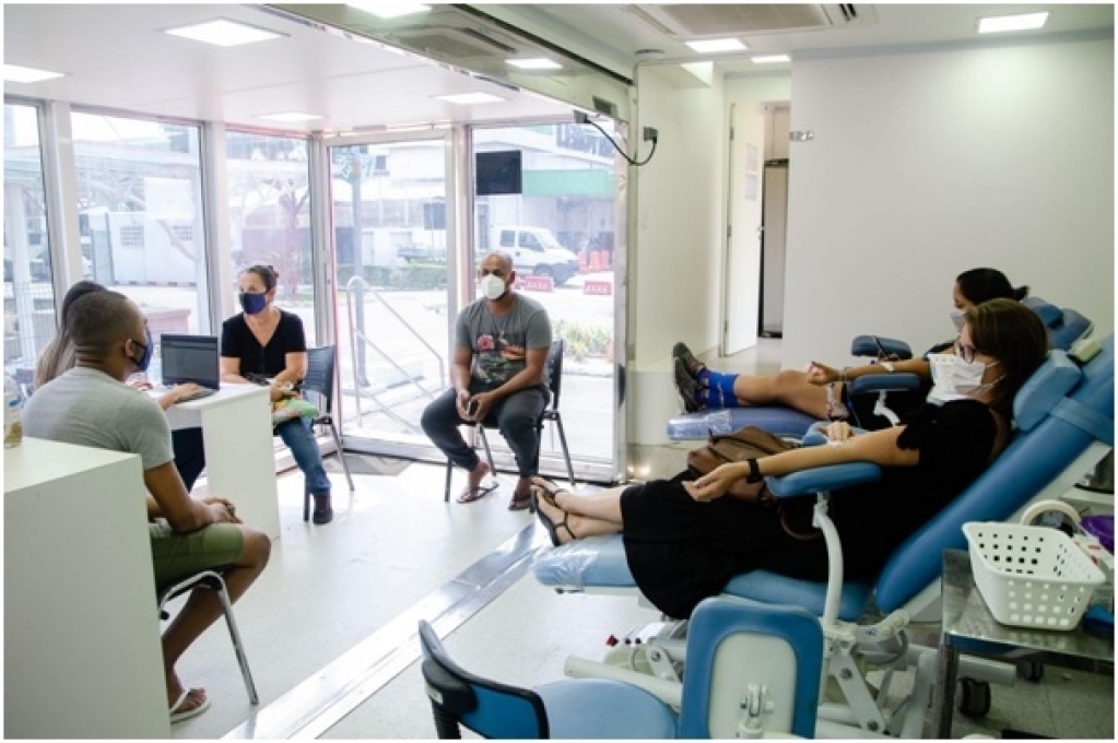 Garça terá coleta de sangue em praça com Hemocentro Itinerante