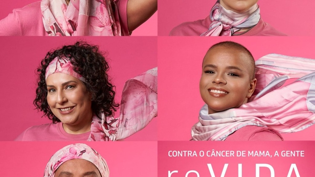 Reprodução/Divulgação Campanha Scarf Me distribui lenços para mulheres com câncer