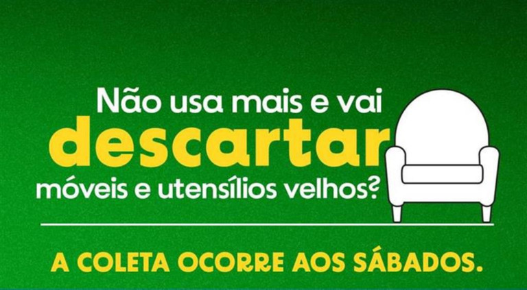 Garça incentiva coleta programada e descarte regular de móveis