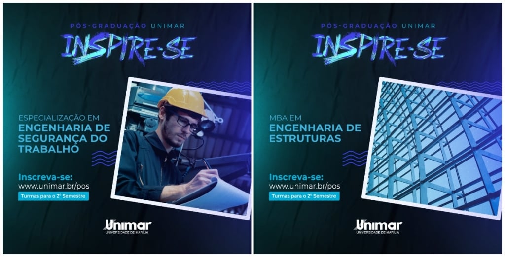 Unimar abre matrículas para Especialização em Engenharia de Segurança do Trabalho e MBA em Engenharia de Estruturas