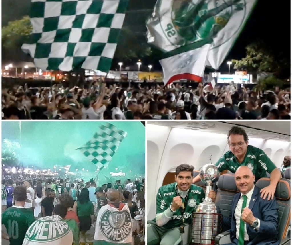 Palmeiras retorna a São Paulo com festa; torcida fecha Esmeraldas em Marília