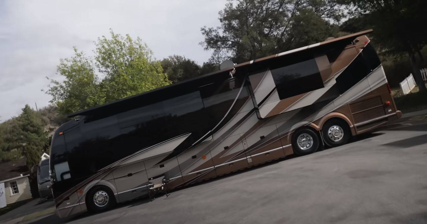 Motorhome do Justin Bieber. Foto: Divulgação