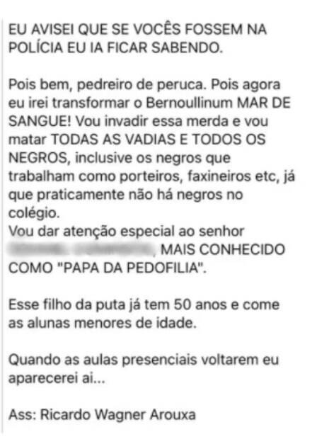 email de ameaça
