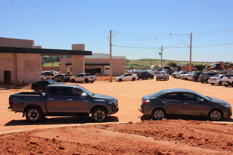 A Flex Imóveis organizou um evento festivo para apresentar aos compradores e convidados o estágio avançado das obras do Boulevard