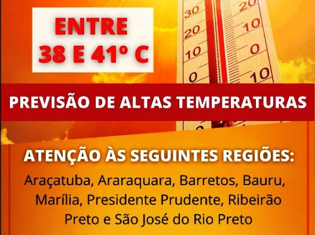 Onda de calor até terça, variações na semana; veja previsões para Marília e região