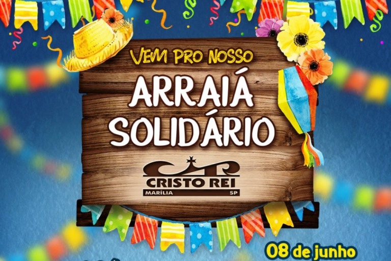 Cristo Rei faz festa junina solidária com muitas atrações neste sábado