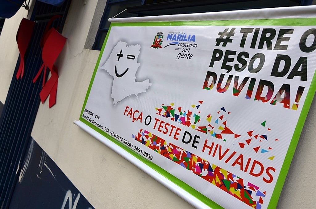 Saúde faz semana de alerta e testes de Aids e sífilis