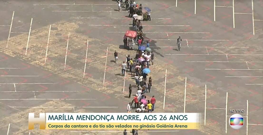 Velório Marília Mendonça. Foto: Globo