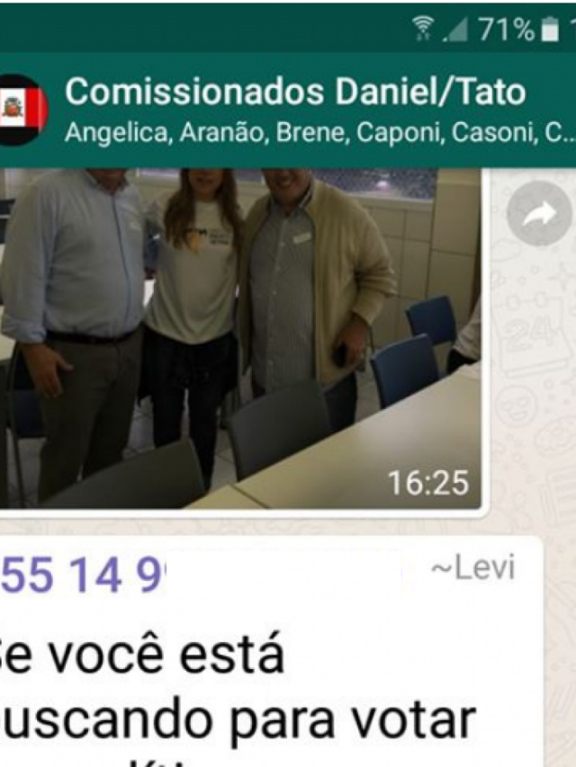 Levi ironiza vereador em grupo de assessores, mensagem vaza e vira polêmica