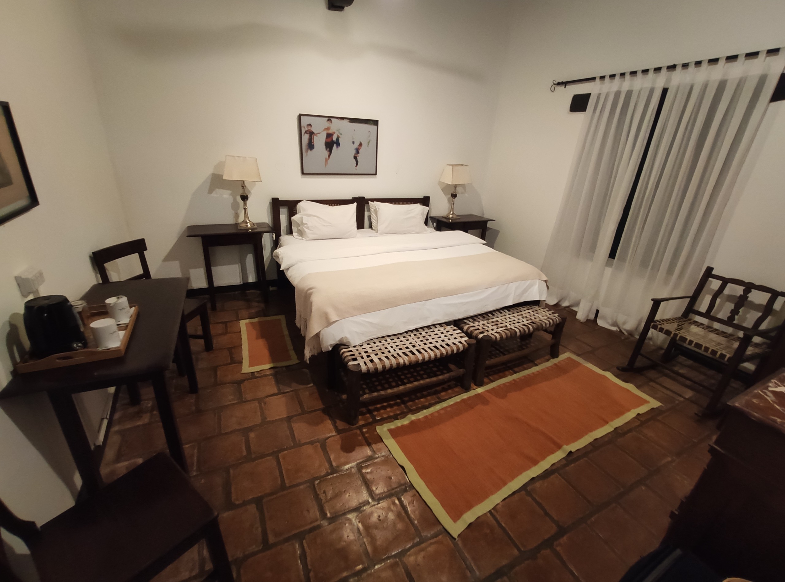 Quarto no hotel Hacienda de Molino. Foto: Renan Tafarel/Portal iG - 06/07/2022