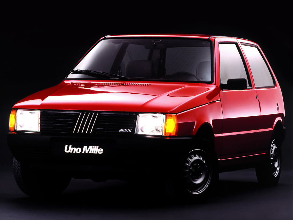 Fiat Uno Mille. Foto: Divulgação