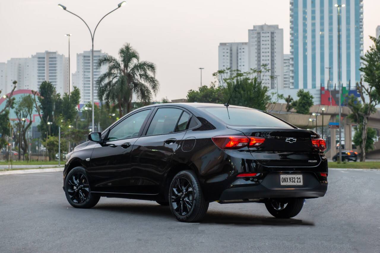 Chevrolet Onix Plus Midnight. Foto: Divulgação