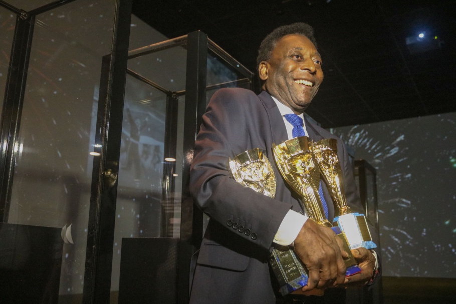 Pelé no Museu Seleção Brasileira