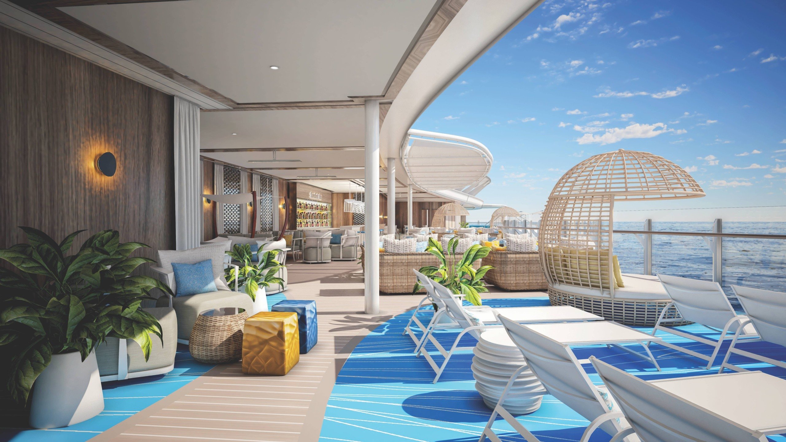 Deck solar, uma das áreas do Suite Class Neighborhood. Foto: Divulgação/Royal Caribbean International