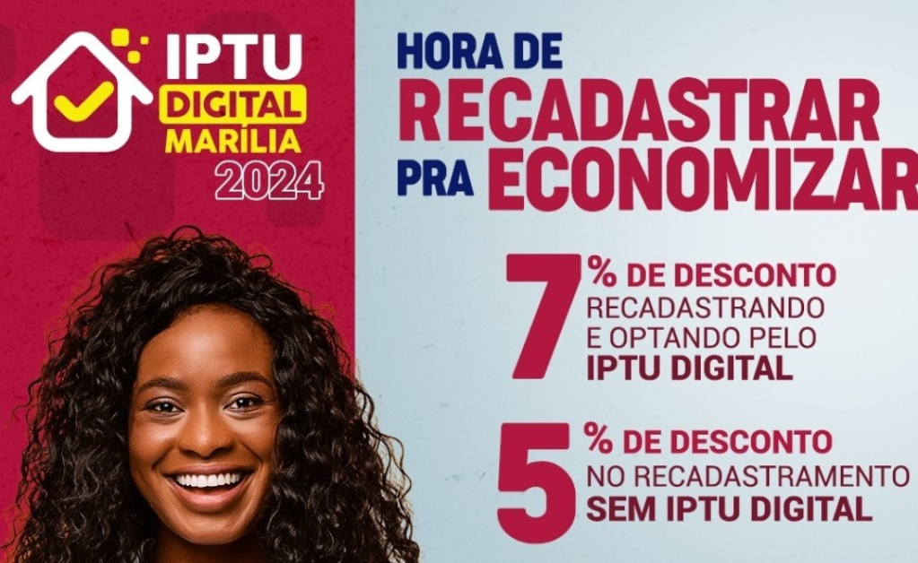 Prefeitura incentiva recadastramento de imóveis e IPTU digital