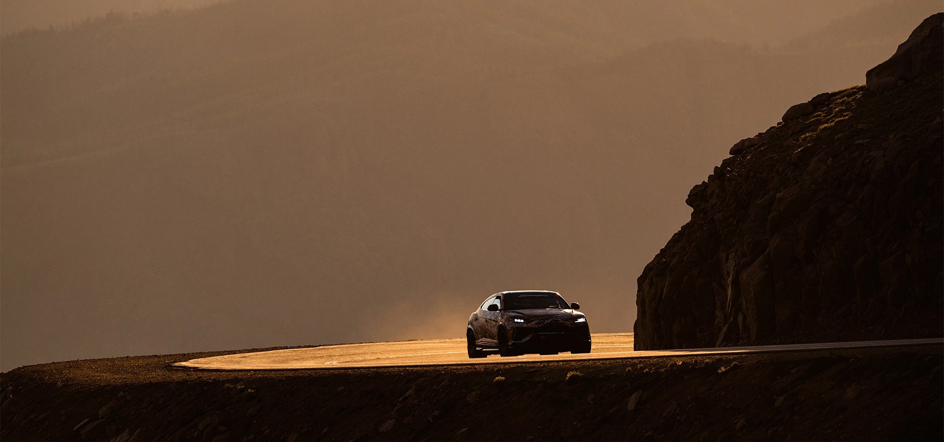 Lamborghini Urus na Pikes Peak. Foto: Divulgação