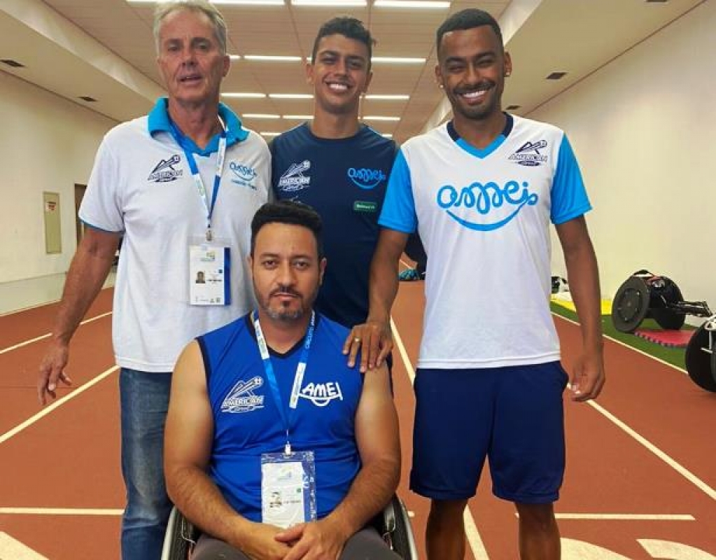 Amei conquista medalhas em circuito nacional de atletismo Paralímpico