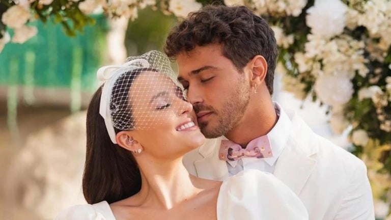 Larissa Manoela e André Luiz exibem cliques de inéditos de casamento: ‘Foi surpresa’