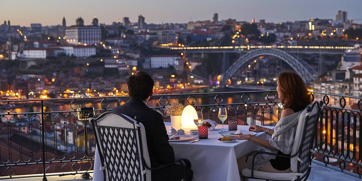 O terraço superior do The Yeatman Hotel. Foto: Divulgação/The Yeatman Hotel